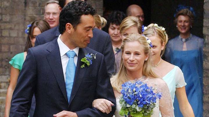 Inside the unconventional royal wedding of Lady Davina Windsor who eschewed tradition – and a tiara – to marry the man she met on a surfing holiday in Bali