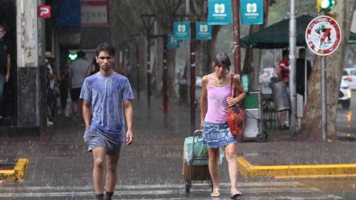 El pronóstico del tiempo en Mendoza confirmó fuertes tormentas y caída de granizo