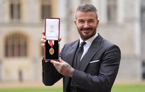 King Charles knights David Beckham: 'Arise, Sir David'