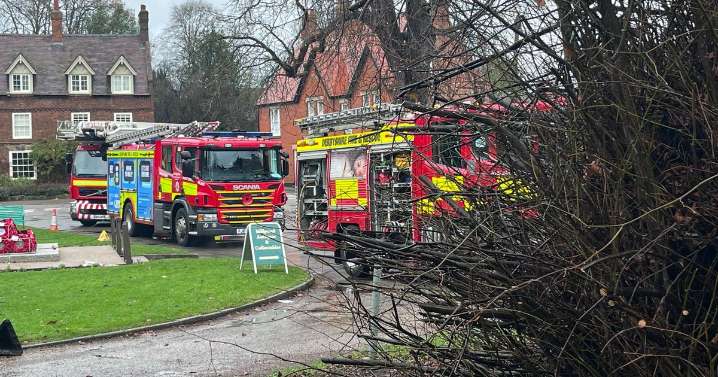 Fire engines called to chimney fire at Melbourne Hall Tea Rooms