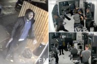 Video shows UK mass train stabbing suspect storm into barbershop with knife -