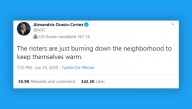 AOC Claims Rioters Are Just Burning Down Neighborhoods To Keep Themselves Warm