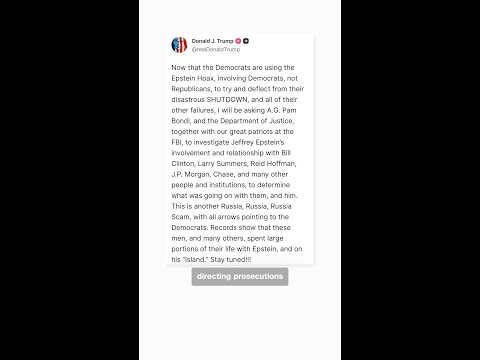 Trump directing the DOJ to investigate is not normal