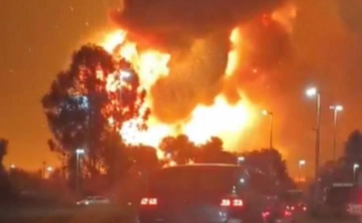 Enorme explosión en una fábrica del polo industrial de Ezeiza