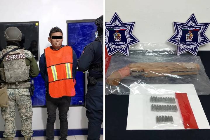 Cae en posesión de un arma hechiza y varios cartuchos útiles