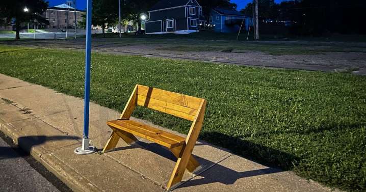 Kansas City activists build DIY bus stop benches to help riders