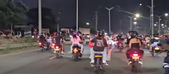 A pesar de la prohibición, “rodadas” se tomaron Barranquilla en Halloween