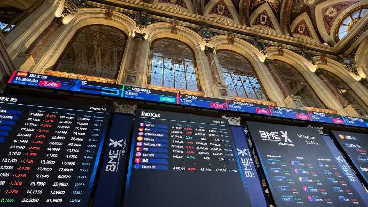 El Ibex 35 cae con fuerza lastrado por la banca y la incertidumbre internacional