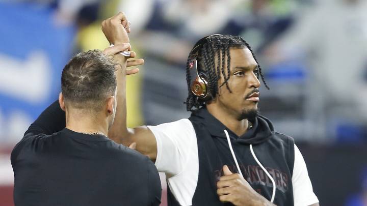 Jayden Daniels will return to practice this week but won't play Sunday