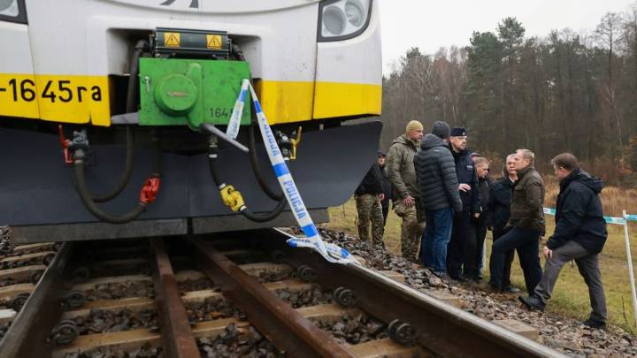 Polish train track that helped transport aid to Ukraine destroyed in ‘act of sabotage,’ prime minister says