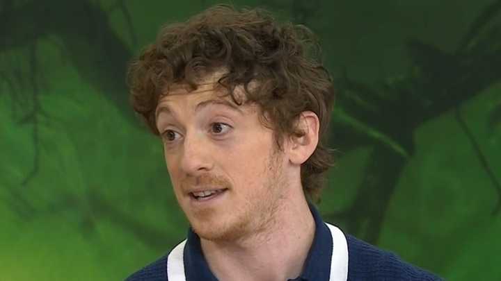 Ethan Slater Tap-Dances Around Ariana Grande 'Girlfriend' Question