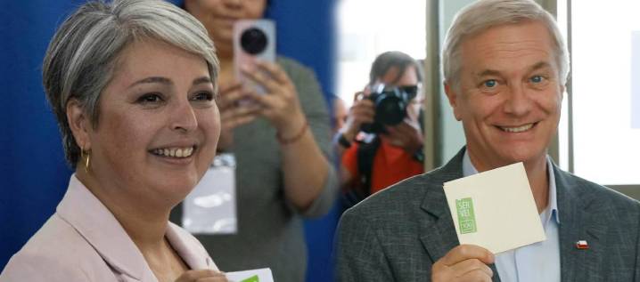 Jeannette Jara y José Antonio Kast, a segunda vuelta por la presidencia en Chile