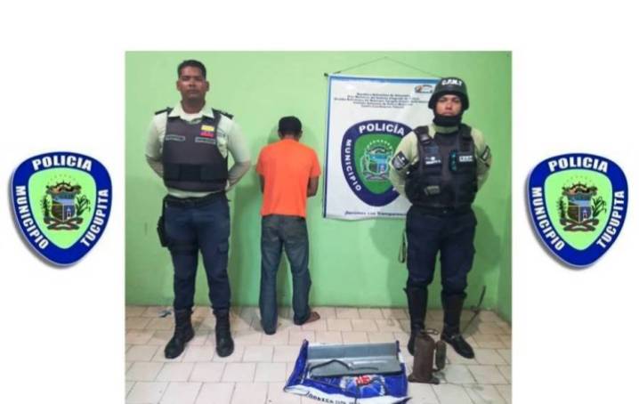 Desmantelaba aire del Banco Caroní, vigilante lo pilló y Politucupita lo detuvo