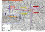 Las pruebas de carga de las estructuras del carril Bus Vao cortan de noche la A