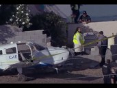 Two people on plane uninjured after crash landing near Mesa canal