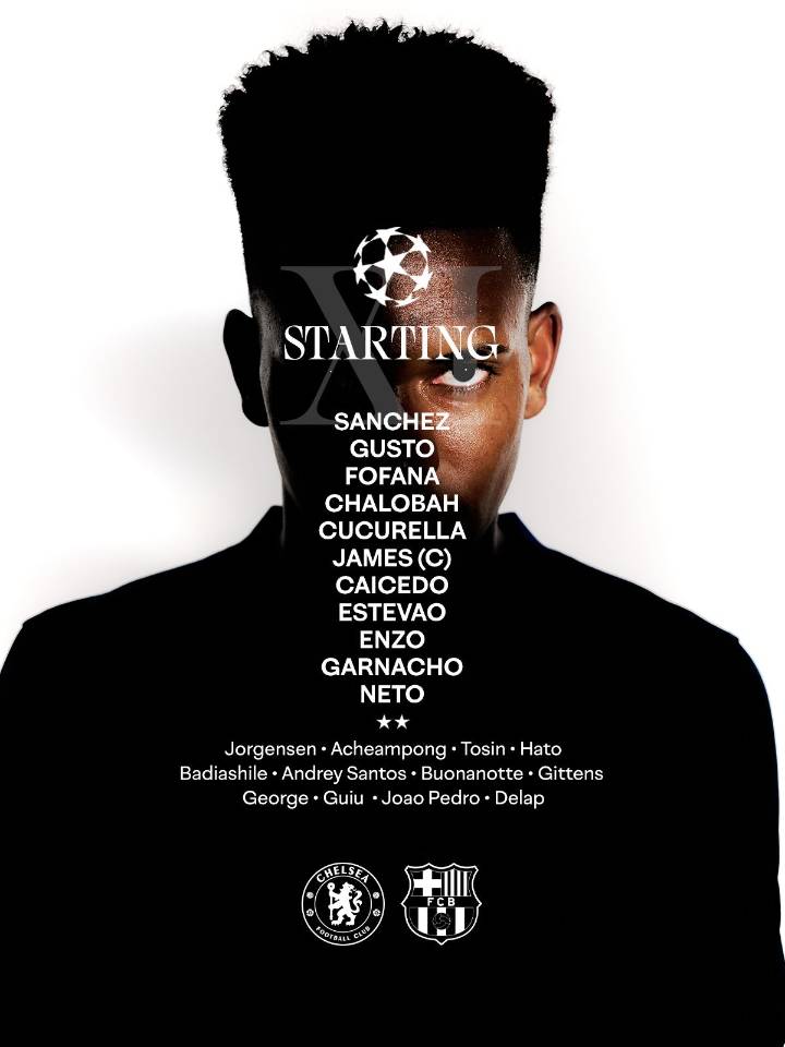 Oficial: Nomina Chelsea para enfrentar al Barcelona por UCL