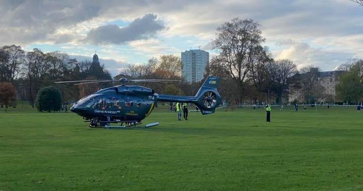 Edinburgh Constitution Street: Air ambulance lands as street locked down in major incident
