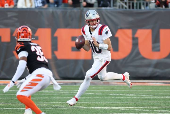 Drake Maye, Patriots hold Bengals at bay for 9th straight win