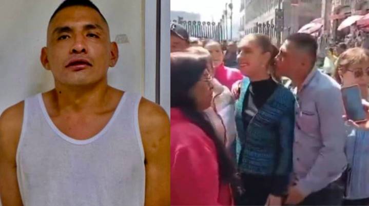 Detienen a Uriel Rivera por acosar a presidenta Claudia Shei...