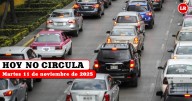 Hoy No Circula martes 11 de noviembre 2025: qué autos y placas descansan en CDMX y Edomex