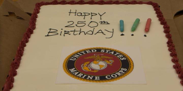 ‘We’re both marines, and that’s enough’ | UT holds celebration for Marine’s 250th birthday