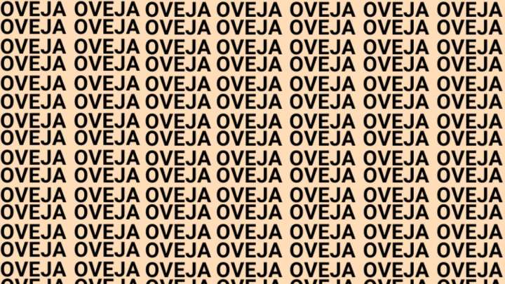 Solo la mente de un genio puede encontrar la palabra 'OREJA' en menos de 5 segundos