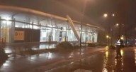 Oldham bus station roof damaged as Storm Claudia hits the town