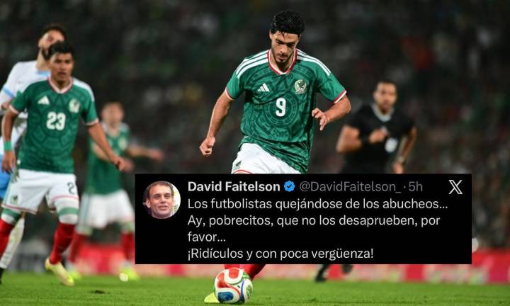 Faitelson fulmina en redes a Raúl Jiménez tras criticar a la afición mexicana por abucheos