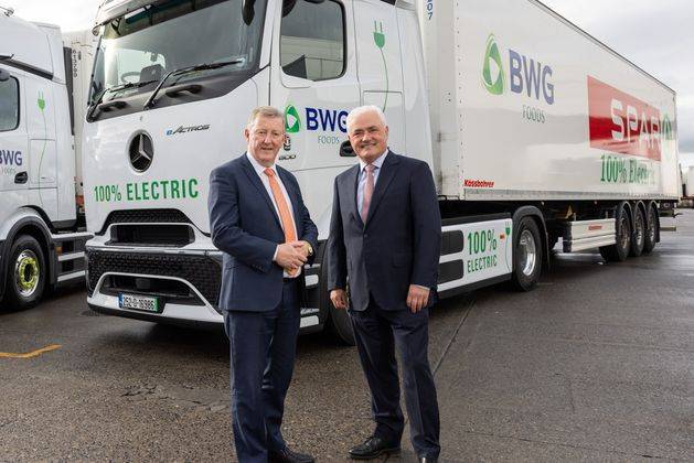 BWG Foods unveils its first electric HGV, as €1.7bn group expands