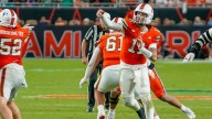 Watch Carson Beck connect with OL Francis Mauigoa for big man TD vs. Syracuse