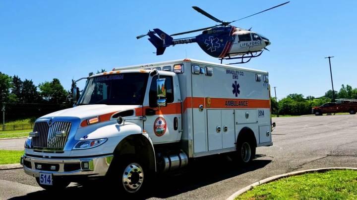 Bradley County EMS call escalates: patient in mental health crisis shoots at police drones