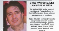 Se busca a Uriel Iván González Valle de 40 años
