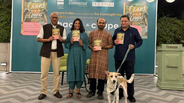 Pets join launch of book on author’s train journeys with her dogs