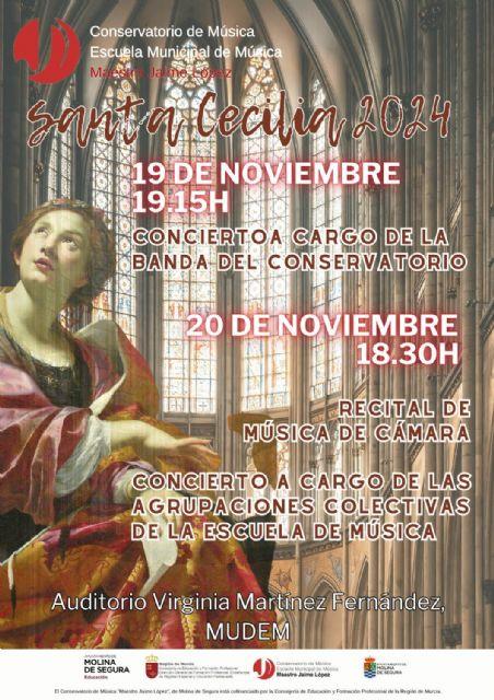 La Concejalía de Educación, a través del Conservatorio de Música, conmemora el día de Santa Cecilia con diversas actividades