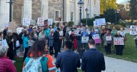 Protest held in Towson in response to Baltimore County's agreement with ICE