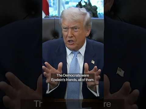 Trump Says Epstein Files Are a 'Democrat Problem'