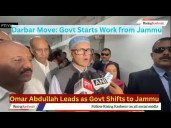 Darbar move: CM Omar Abdullah walks to office as J&K govt begins functioning from Jammu