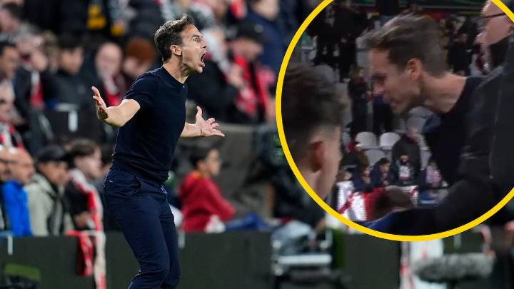 Iñigo Pérez abandona Vallecas sin pasar por rueda de prensa: el entrenador tuvo una fuerte discusión con Balliu