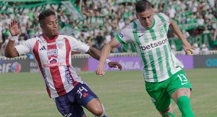 Liga BetPlay: Junior y Atlético Nacional se enfrentan en un duelo clave por el punto invisible y así se podrá ver