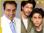 Shah Rukh Khan and Aryan Khan visit Dharmendra in Breach Candy Hospital