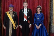 La cena de gala de los Reyes en honor al sultán de Omán, en imágenes