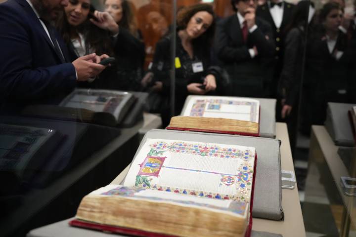 Bible described as the ‘Mona Lisa of illuminated manuscripts’ goes on display in Rome