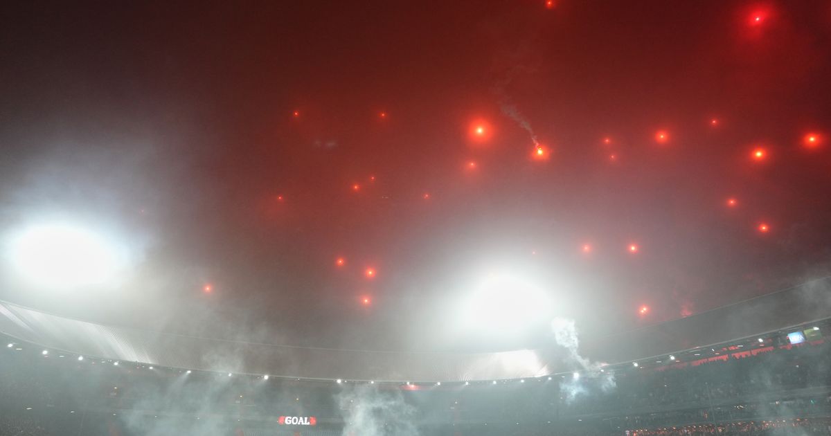 Celtic players see Feyenoord fireworks rain down on pitch as ultras defy UEFA in 'dangerous' scene