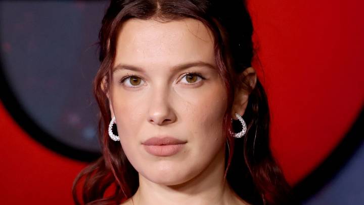 Millie Bobby Brown tries the 'no trousers' trend in lingerie inspired corset