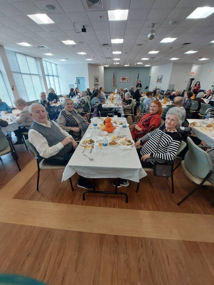 Multiple People Celebrate Thanksgiving Early at Federation Housing