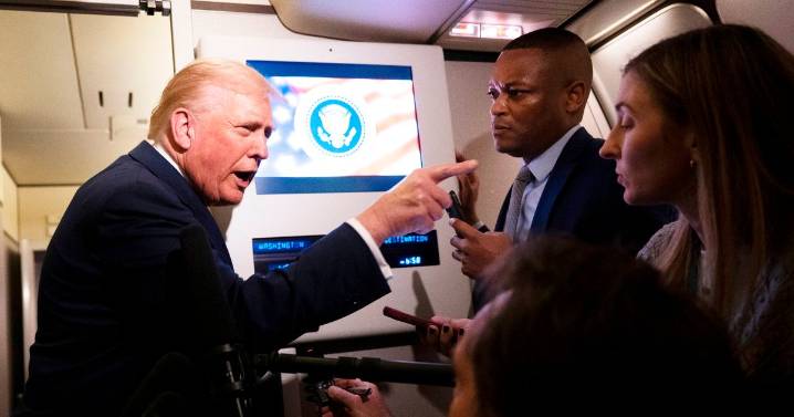 Donald Trump comes under fire after calling reporter 'piggy' during Jeffrey Epstein questions