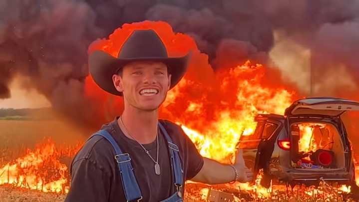 Famoso Youtuber pierde su Ferrari de 400.000 dólares en un explosivo incendio y termina tras las rejas