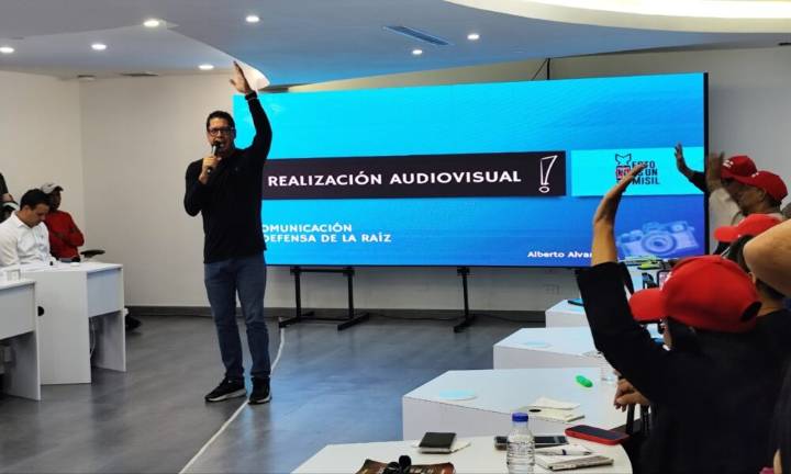 Realizan videoconferencia para fortalecer comunicación en la Consulta Popular del 23N