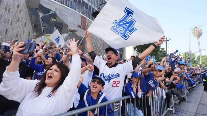 Los Angeles celebrates the Dodgers' World Series title : NPR