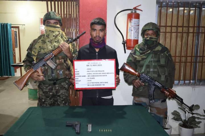 ULFA-I cadre surrenders before security forces in Arunachal’s Tirap